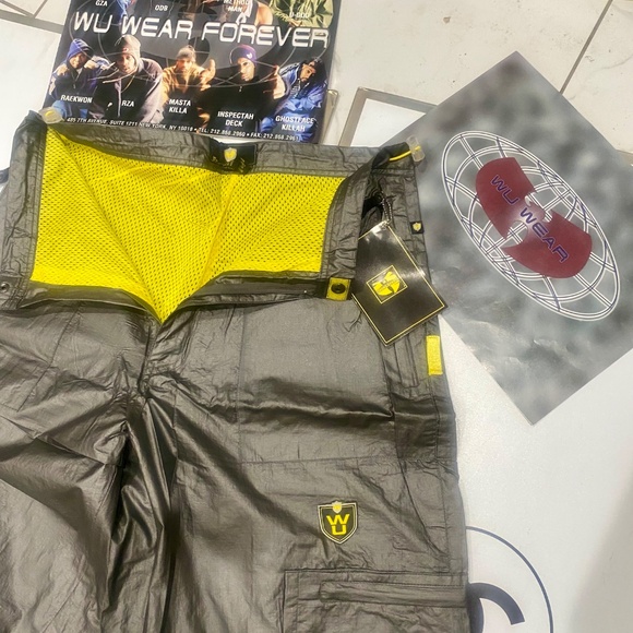 WU WEAR 90’s Vintage Nylon Pants Sz 34 - Picture 6 of 16